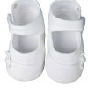 Girls Cotton Shoe with Embroidered Rosebud - Little Things Mean a Lot