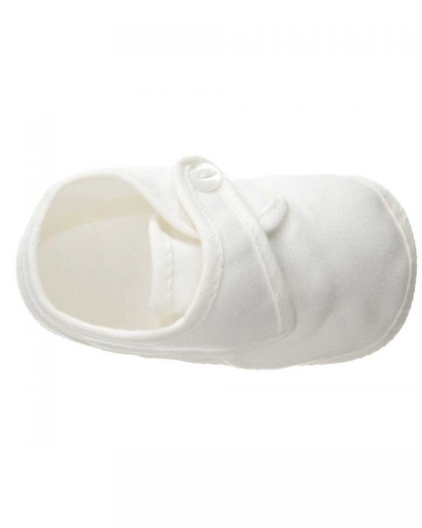 Boys Cotton Shoe with Button Closure - Little Things Mean a Lot