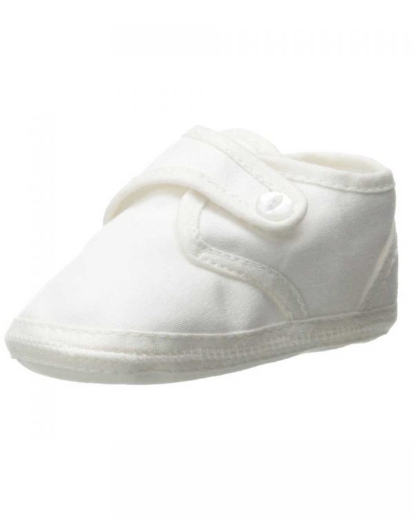 Boys Cotton Shoe with Button Closure - Little Things Mean a Lot