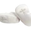 Girls Satin Shoe with Embroidered Celtic Cross - Image 2