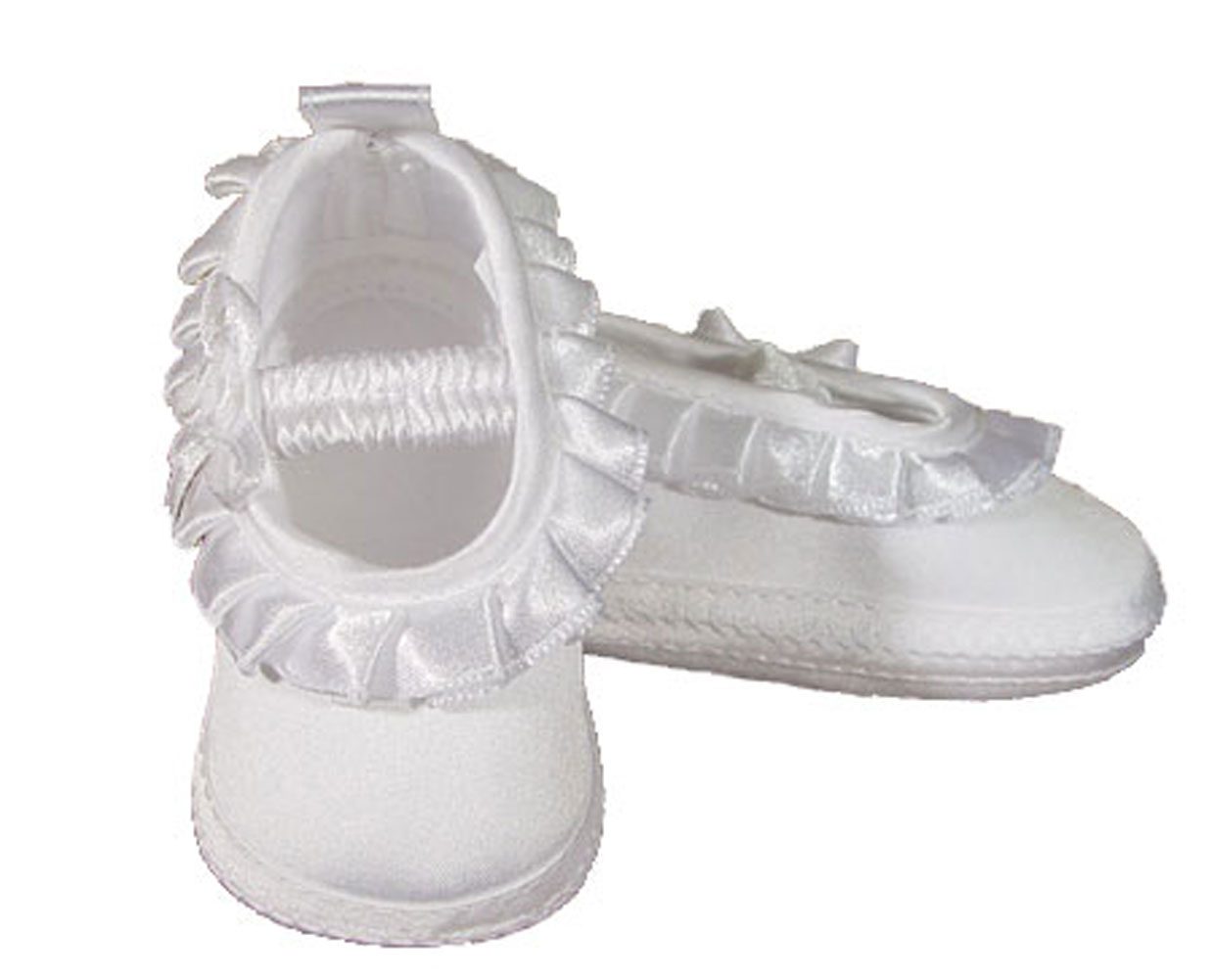 Satin baby on sale shoes christening