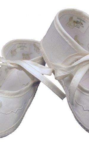 Girls Silk Dupioni Shoes with Ribbon Rosette - Little Things Mean a Lot