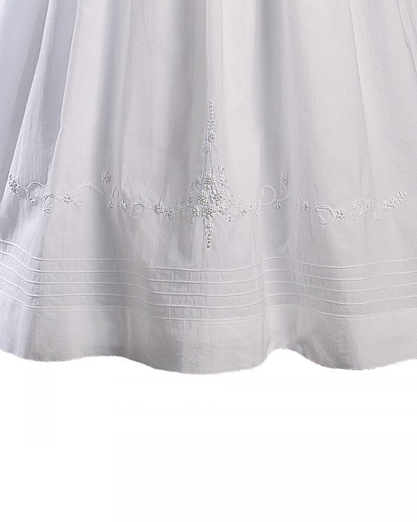 Girls 33" Short Sleeve Gown with Hand Embroidery - Little Things Mean a Lot