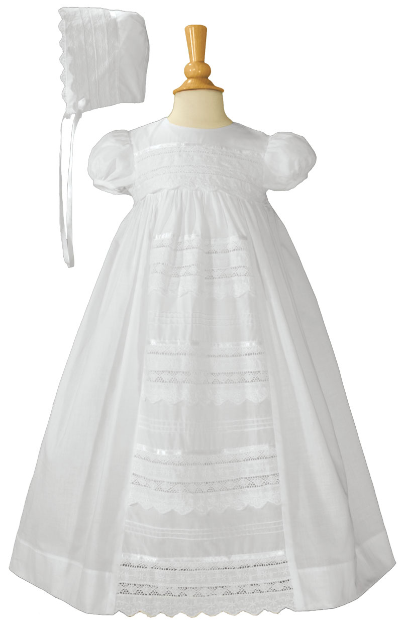 Buy Silver Mermaid Baby Girls Christening Baptism Dress 2 Piece Floral Lace  Baptism Gown Christening Dress Set(24M,White) Online at Lowest Price Ever  in India | Check Reviews & Ratings - Shop The