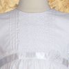 Girls 24" Cotton Dress Christening Gown Baptism Gown with Lace and Ribbon - Little Things Mean a Lot