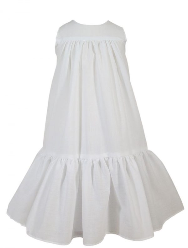 Girls 20" Polycotton Christening Slip with Ruffle - Little Things Mean a Lot
