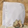 Girls 24" Poly Cotton Christening Baptism Gown with Lace Collar and Hem - Little Things Mean a Lot