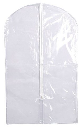 Vinyl Garment Bag with Zipper - Clear - Little Things Mean a Lot