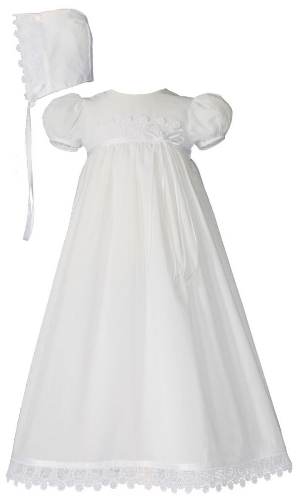 Lauren Madison Flowered Baptism Gown