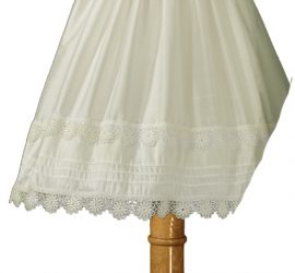Girls White Silk Christening Special Occasion Dress with Pin Tucking and Lace - Little Things Mean a Lot