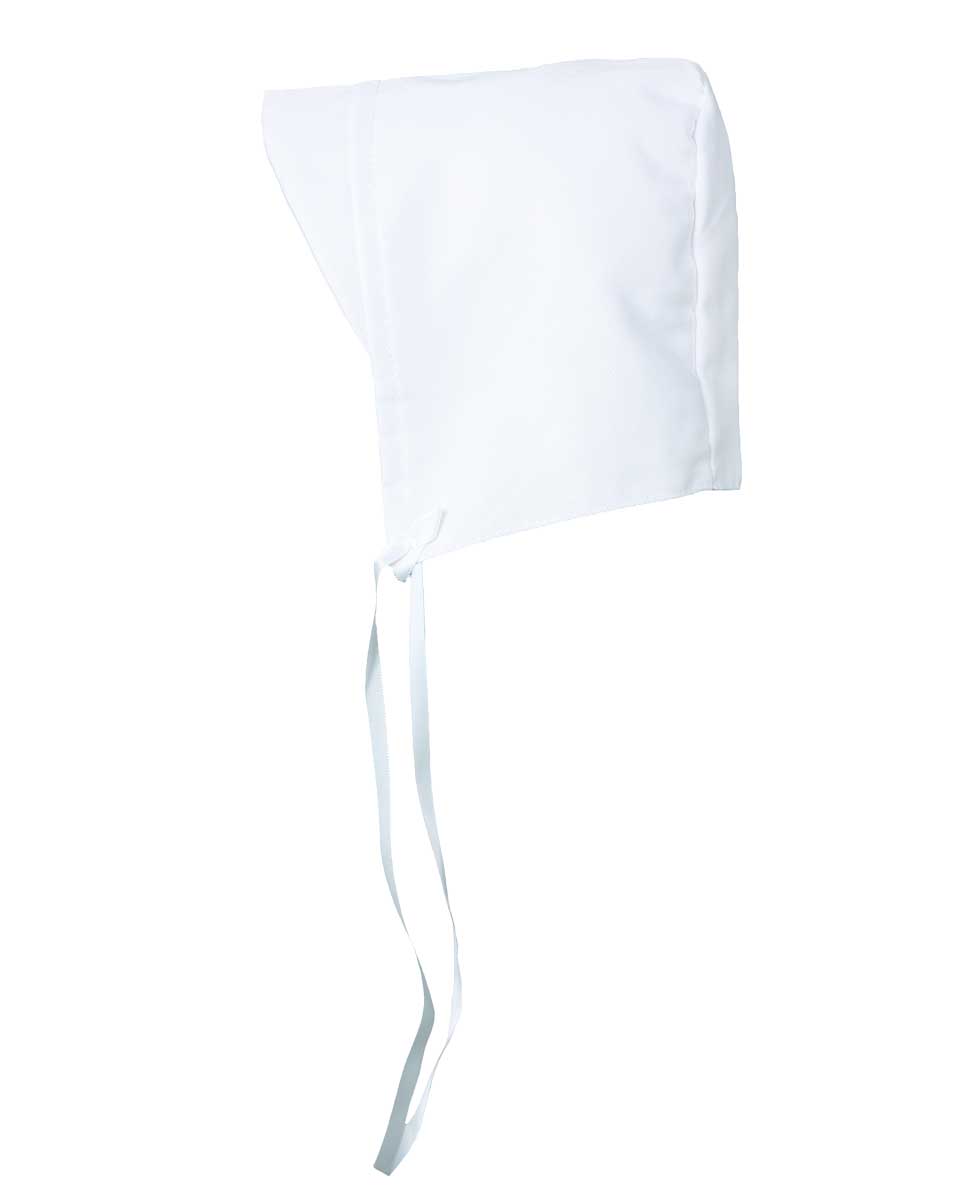 Boys Simple White Poly Rayon Christening Baptism Hat with Brim - Little Things Mean a Lot