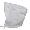 Boys Simple White Poly Rayon Christening Baptism Hat with Wide Top Flap - Little Things Mean a Lot