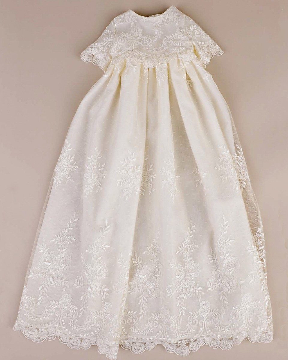 ivory christening dress