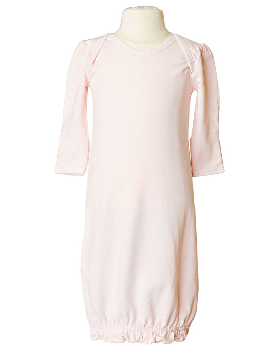 Girls Three-Piece Bamboo Layette Set in Pink or White - Little Things Mean a Lot