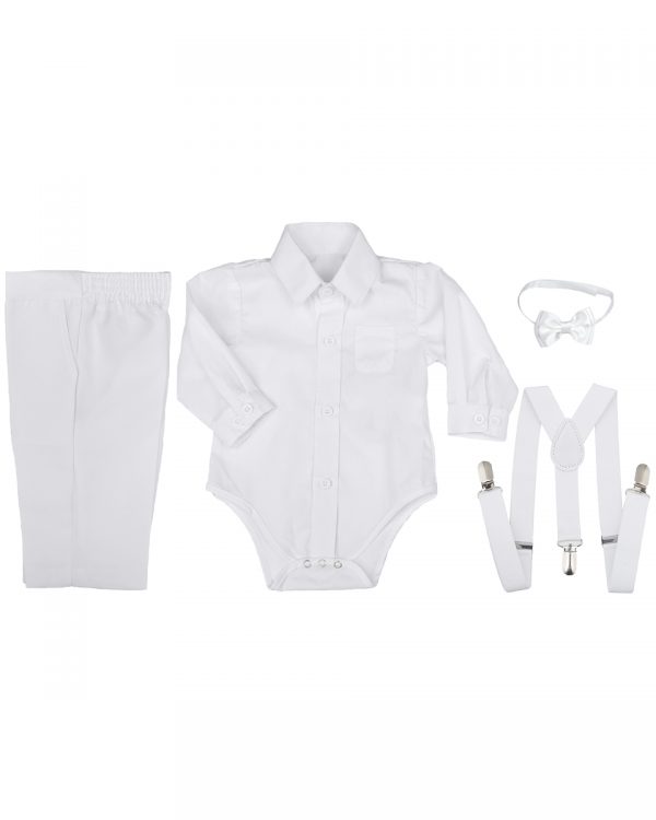 Cooper Suspender Christening Outfit - Little Things Mean a Lot