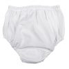 Baby Girls White Elastic Bloomer Diaper Cover - Little Things Mean a Lot