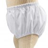 Baby Girls White Elastic Bloomer Diaper Cover - Little Things Mean a Lot