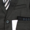 Boys Formal 5 Piece Suit with Shirt, Vest, Tie and Garment Bag - Charcoal - Little Things Mean a Lot