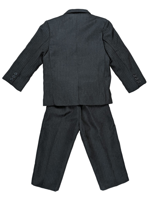 Boys Pinstripe Suit Set with Matching Tie - Navy - Little Things Mean a Lot