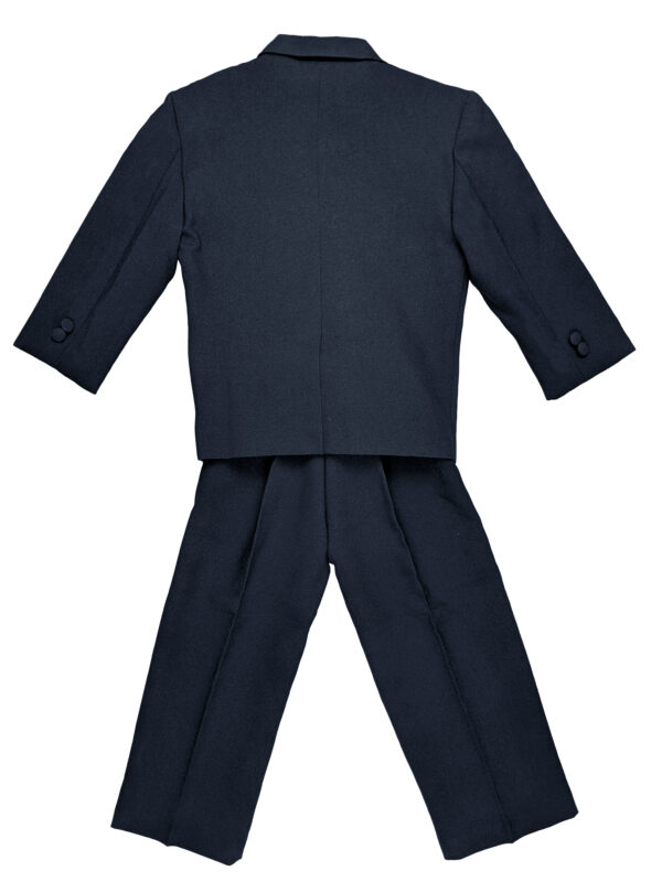 Boys Formal 5 Piece Suit with Shirt and Vest - Navy - Little Things Mean a Lot