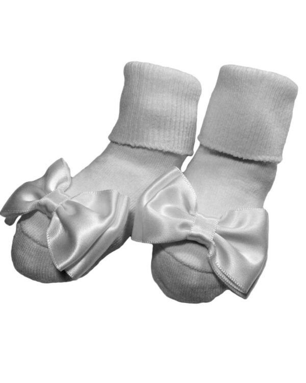 Girls Cotton Special Occasion Socks with Bow - Little Things Mean a Lot