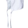 Boys Simple White Poly Rayon Christening Baptism Hat with Wide Top Flap - Little Things Mean a Lot
