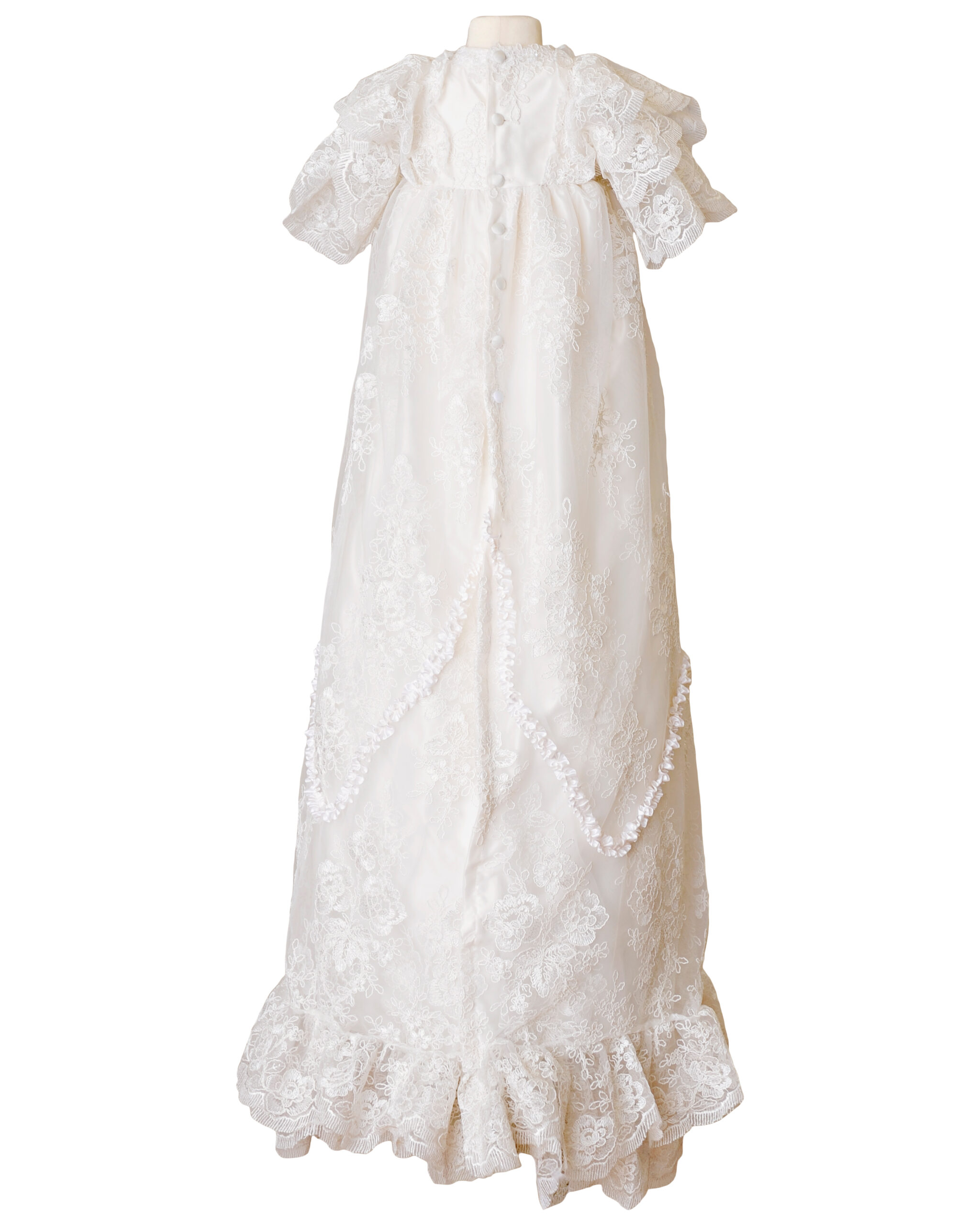 Royal Christening Gown back